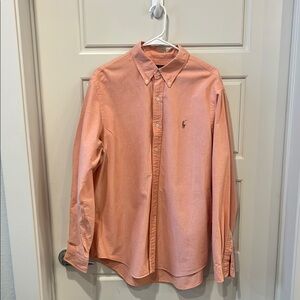 Men's Peach Polo by Ralph Lauren Shirt